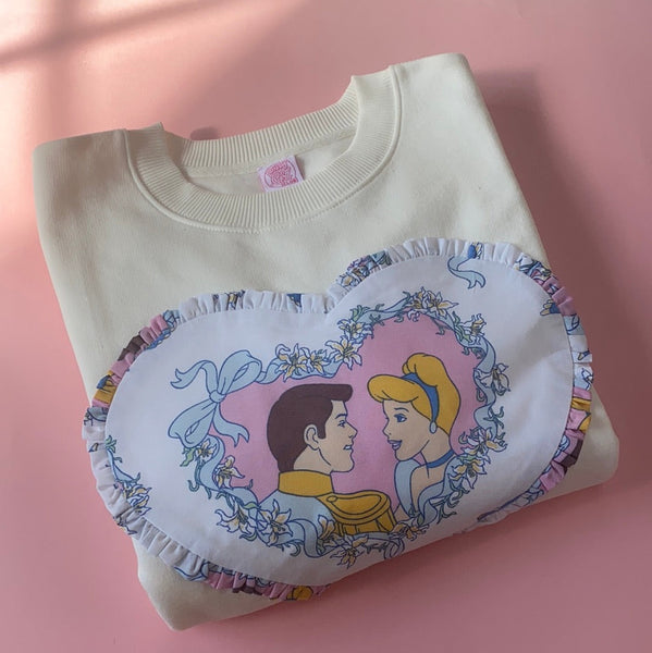 Custom Reworked Heart Duvet Jumper In This Fabric