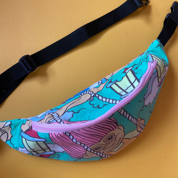 Retro Fabric bumbag Preorder (45) ONE LEFT!