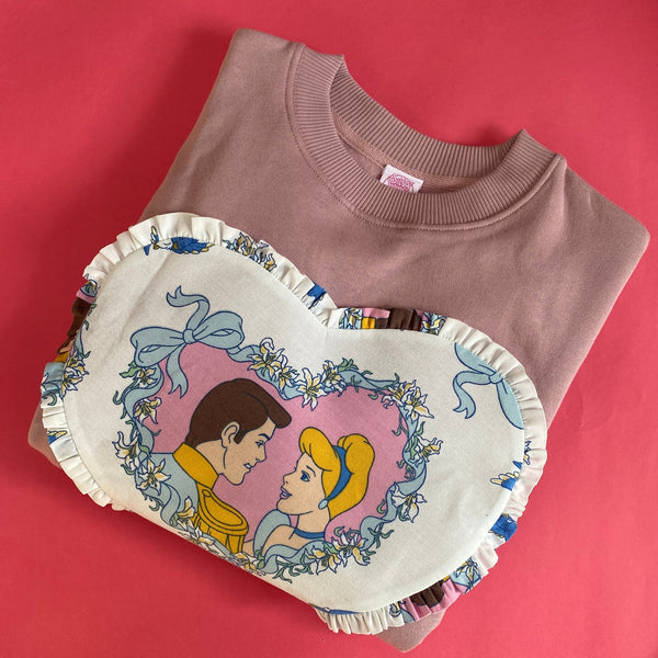 Custom Reworked Heart Duvet Jumper In This Fabric