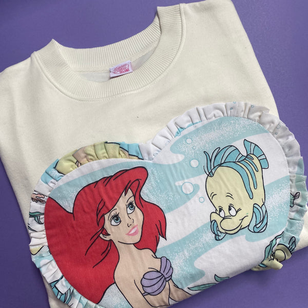 Custom Reworked Heart Duvet Jumper In This Fabric