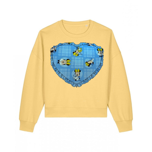Custom Reworked Heart Duvet Jumper In This Fabric