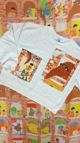 Custom Reworked NOT Heart Duvet Jumper In This Fabric