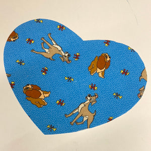 Custom Reworked Heart Duvet Jumper In This Fabric