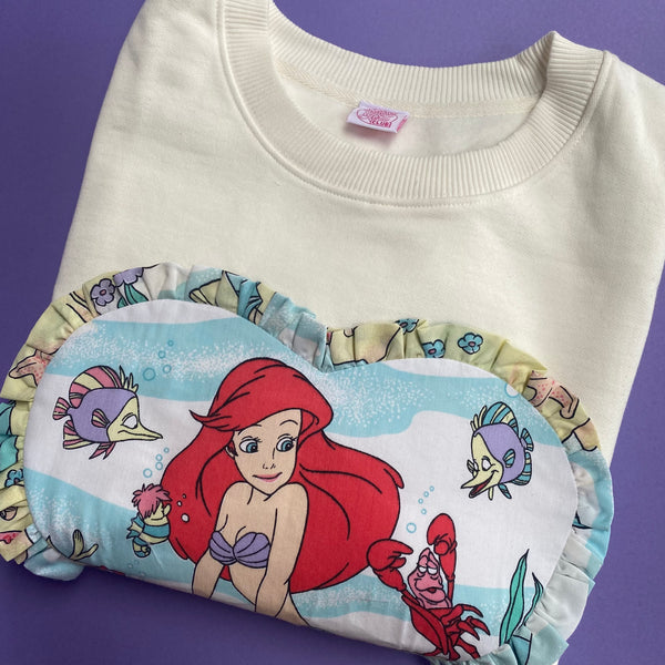 Custom Reworked Heart Duvet Jumper In This Fabric