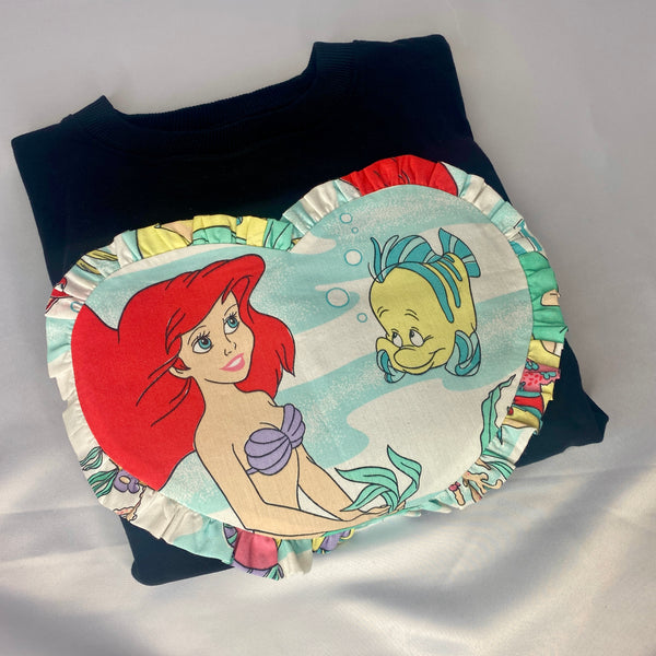 Custom Reworked Heart Duvet Jumper In This Fabric