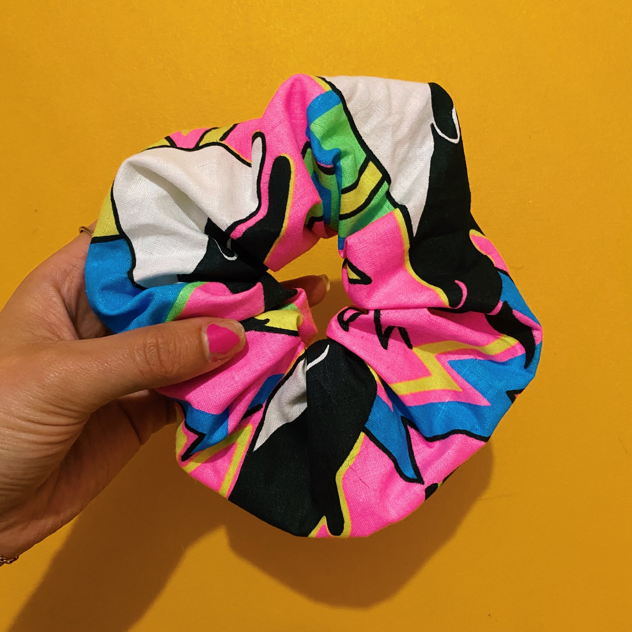 90’s scrunchies - Made from reworked duvets!