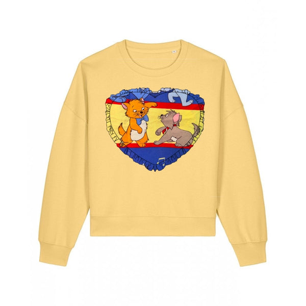 Custom Reworked Heart Duvet Jumper In This Fabric
