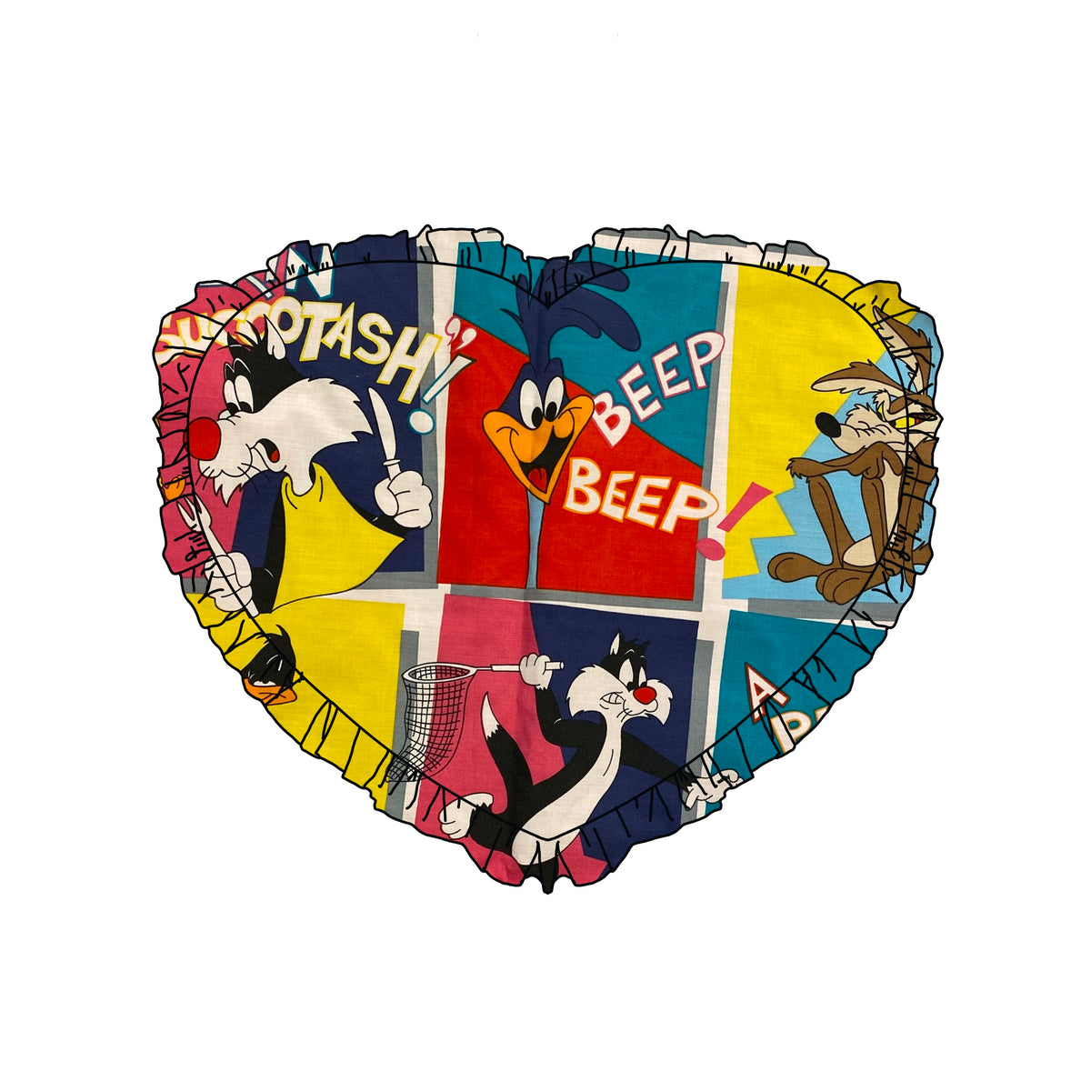 Custom Reworked Heart Duvet Jumper In This Fabric