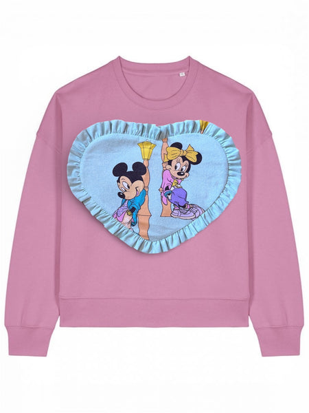 Custom Reworked Heart Duvet Jumper In This Fabric