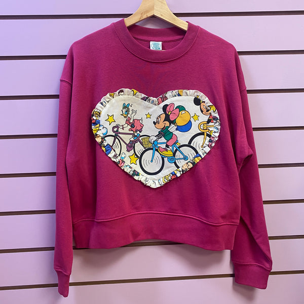 Large (16) Reworked Heart Duvet Jumper In This Fabric