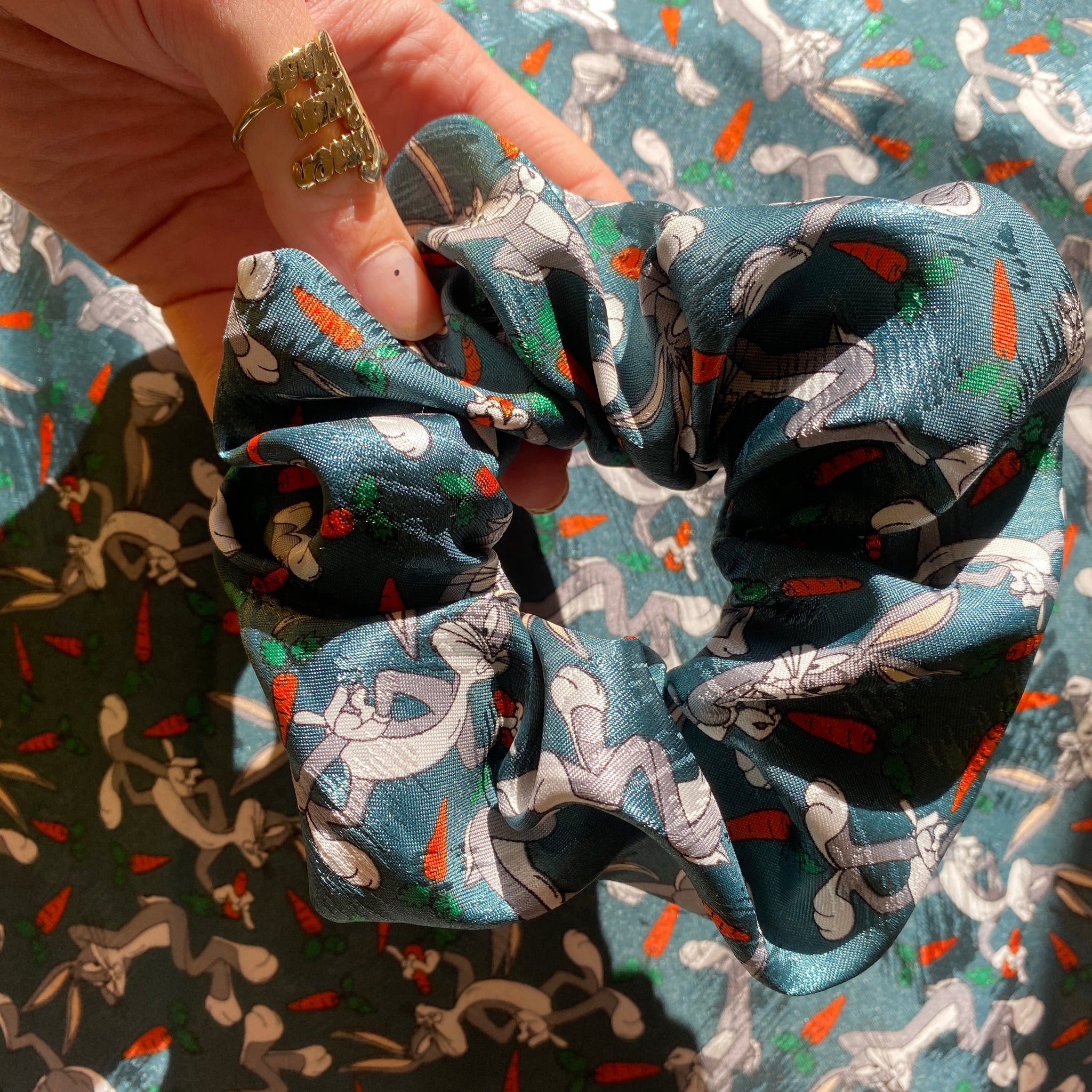 90’s scrunchies - Made from reworked duvets!