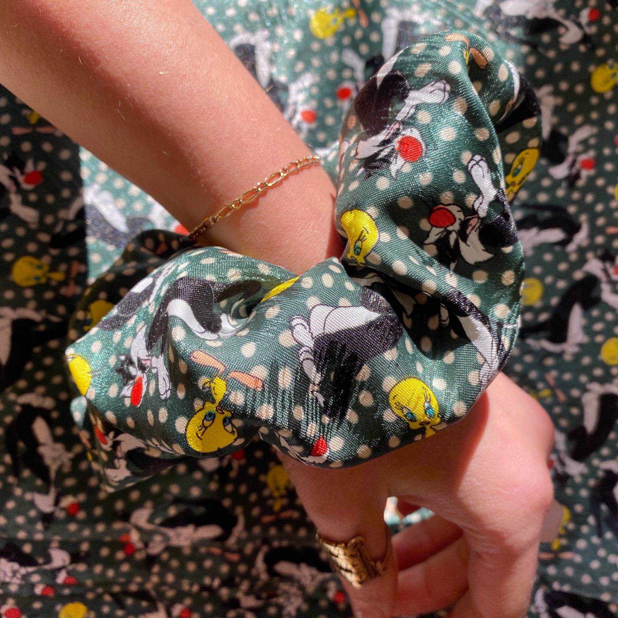 90’s scrunchies - Made from reworked duvets!