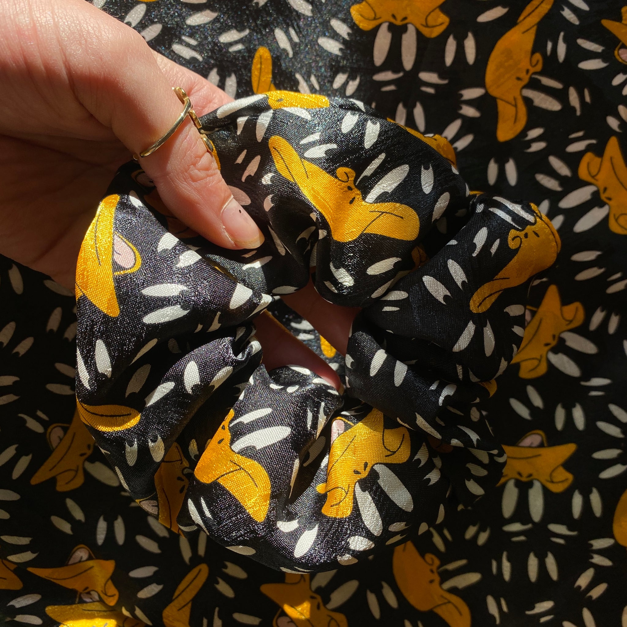 90’s scrunchies - Made from reworked duvets!