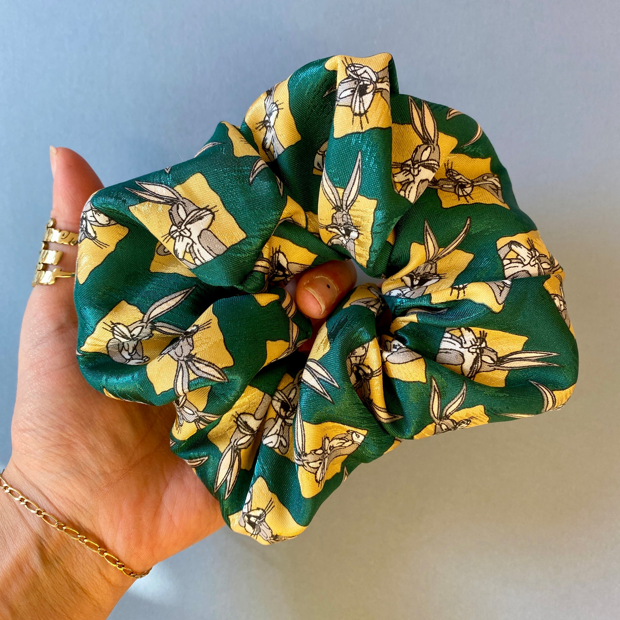 90’s scrunchies - Made from reworked duvets!