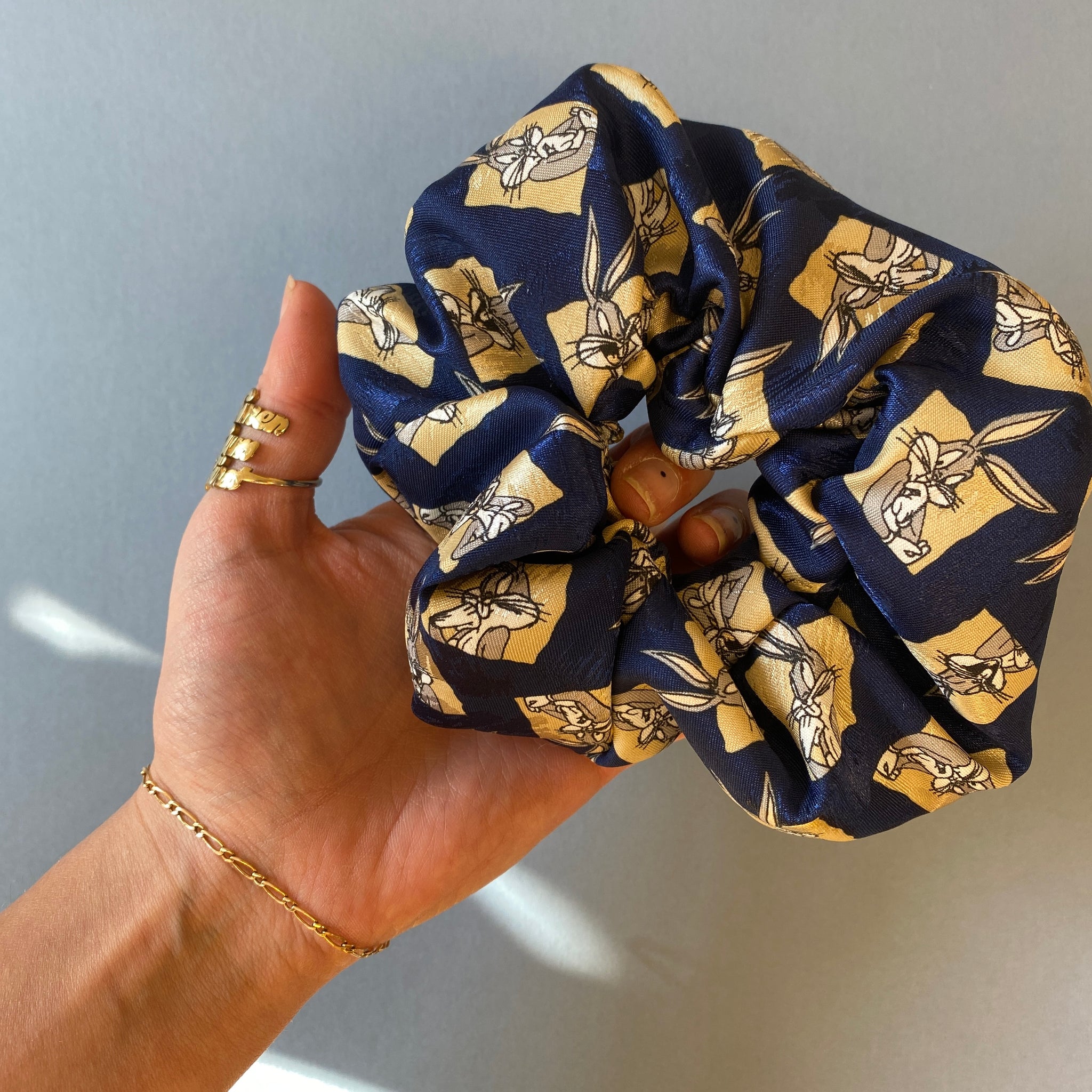 90’s scrunchies - Made from reworked duvets!
