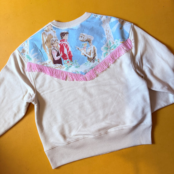 Custom Reworked Heart Duvet Jumper In This Fabric