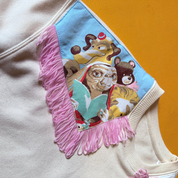 Custom Reworked Heart Duvet Jumper In This Fabric