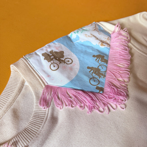 Custom Reworked Heart Duvet Jumper In This Fabric