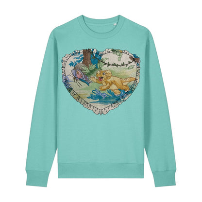 Custom Reworked Heart Duvet Jumper In This Fabric