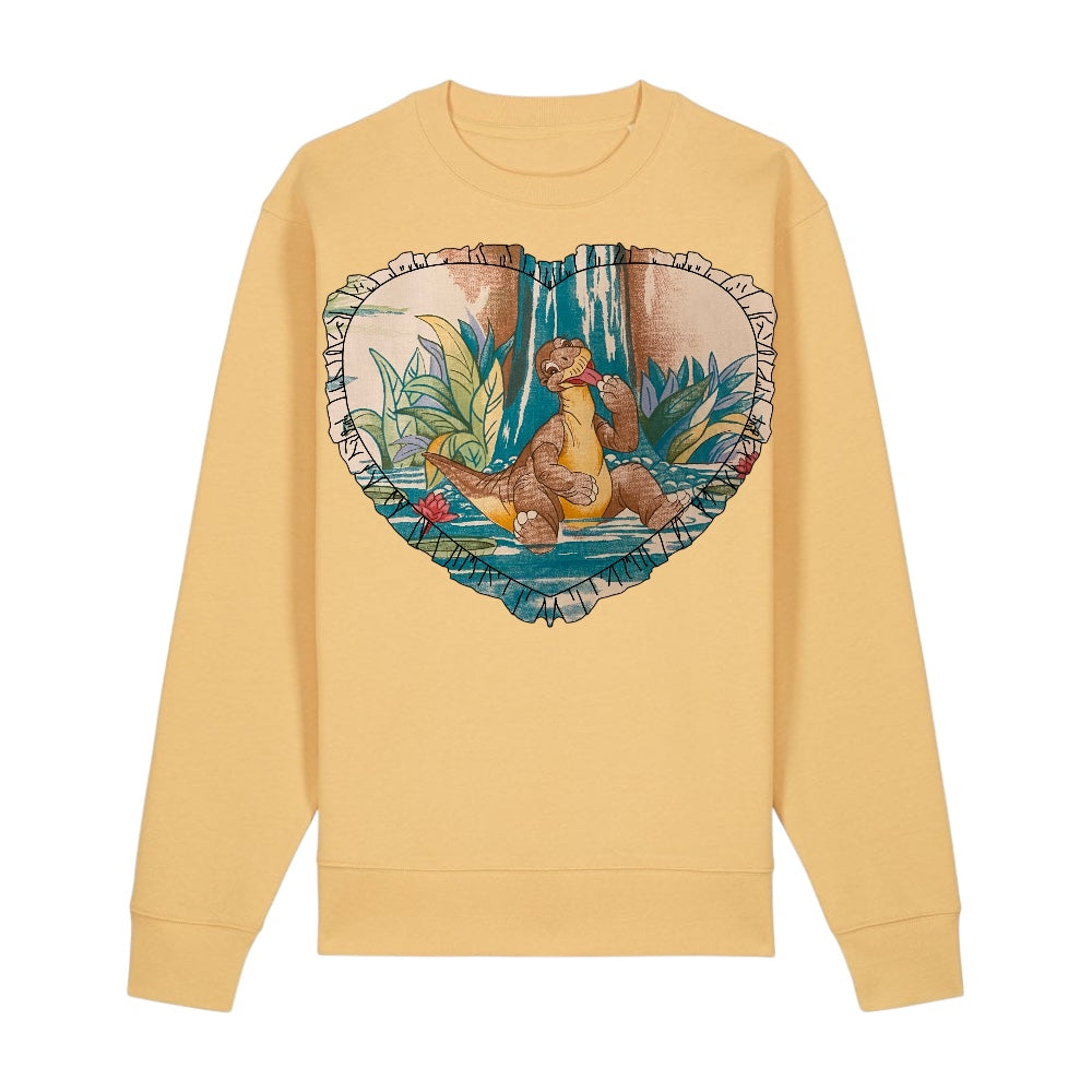 Custom Reworked Heart Duvet Jumper In This Fabric