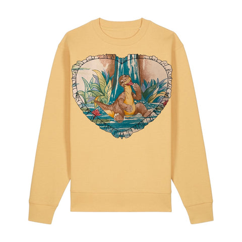 Custom Reworked Heart Duvet Jumper In This Fabric