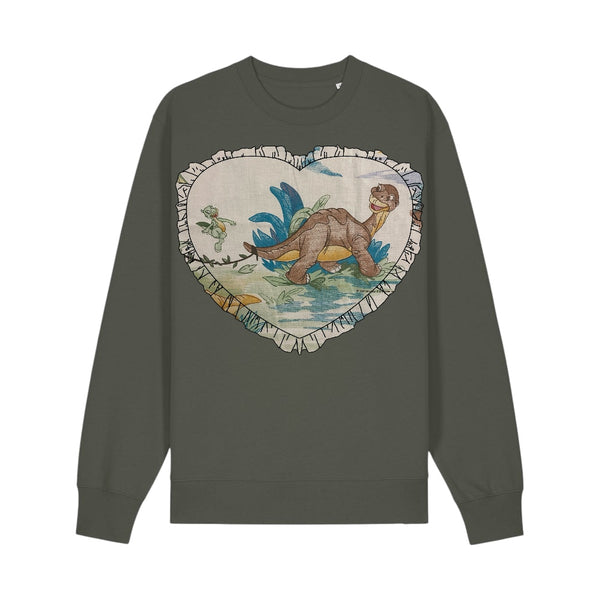 Custom Reworked Heart Duvet Jumper In This Fabric