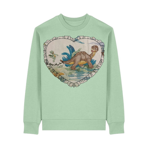 Custom Reworked Heart Duvet Jumper In This Fabric