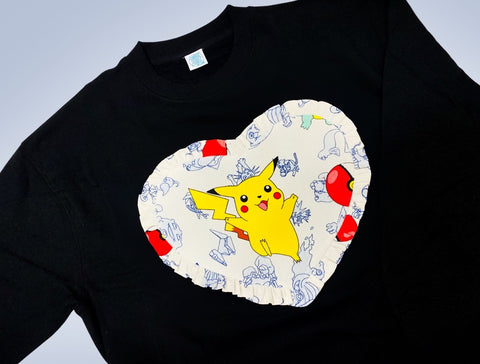 Custom Reworked Heart Duvet Jumper In This Fabric