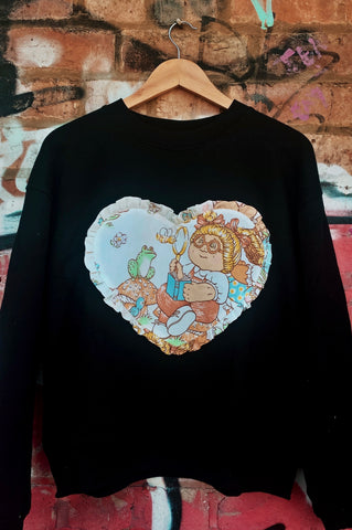 Custom Reworked Heart Duvet Jumper In This Fabric