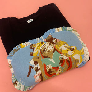 Custom Reworked Heart Duvet Jumper In This Fabric