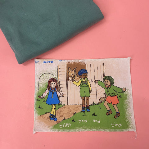 Custom Reworked NOT Heart Duvet Jumper In This Fabric