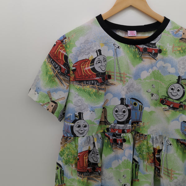 Dress made with Reworked Duvet Cover Size 20 "THM"