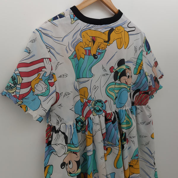 Dress made with Reworked Duvet Cover Size 14 "SLPY"