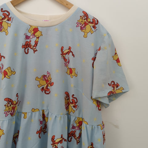 Dress made with Reworked Duvet Cover Size 20