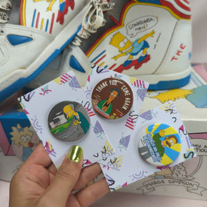 Vtg Simpsons Badges