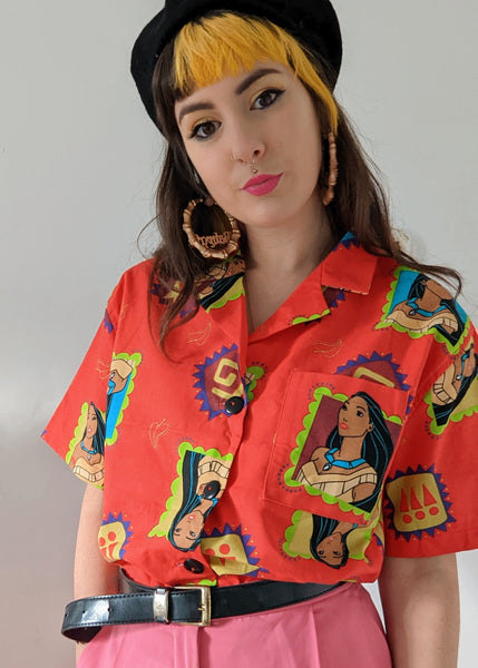 CHOOSE YOUR SIZE Cropped Shirt made from Reworked Duvet Cover