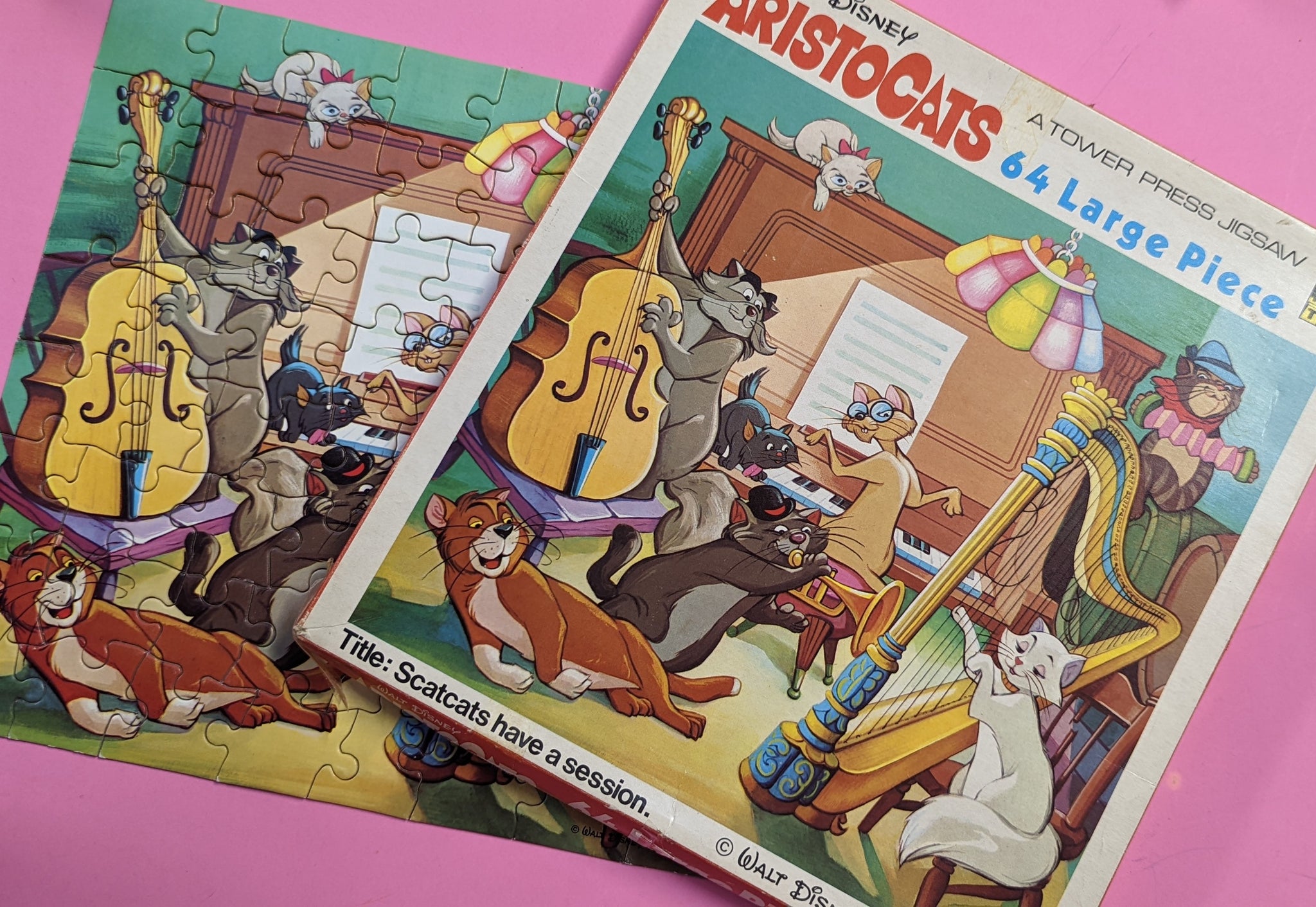 Vtg Aristocats Jigsaw Puzzle