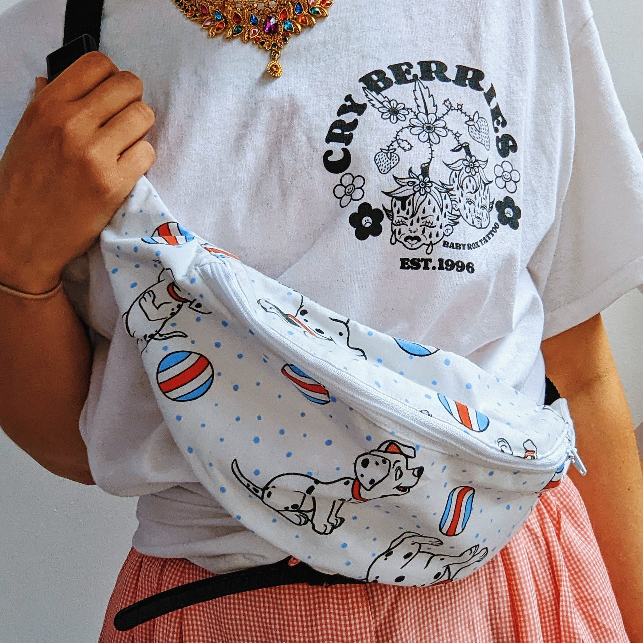 Reworked Duvet Cover bumbag.