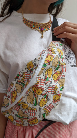 Reworked Duvet Cover bumbag.