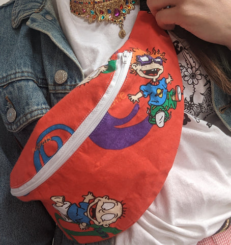 Reworked Duvet Cover bumbag.