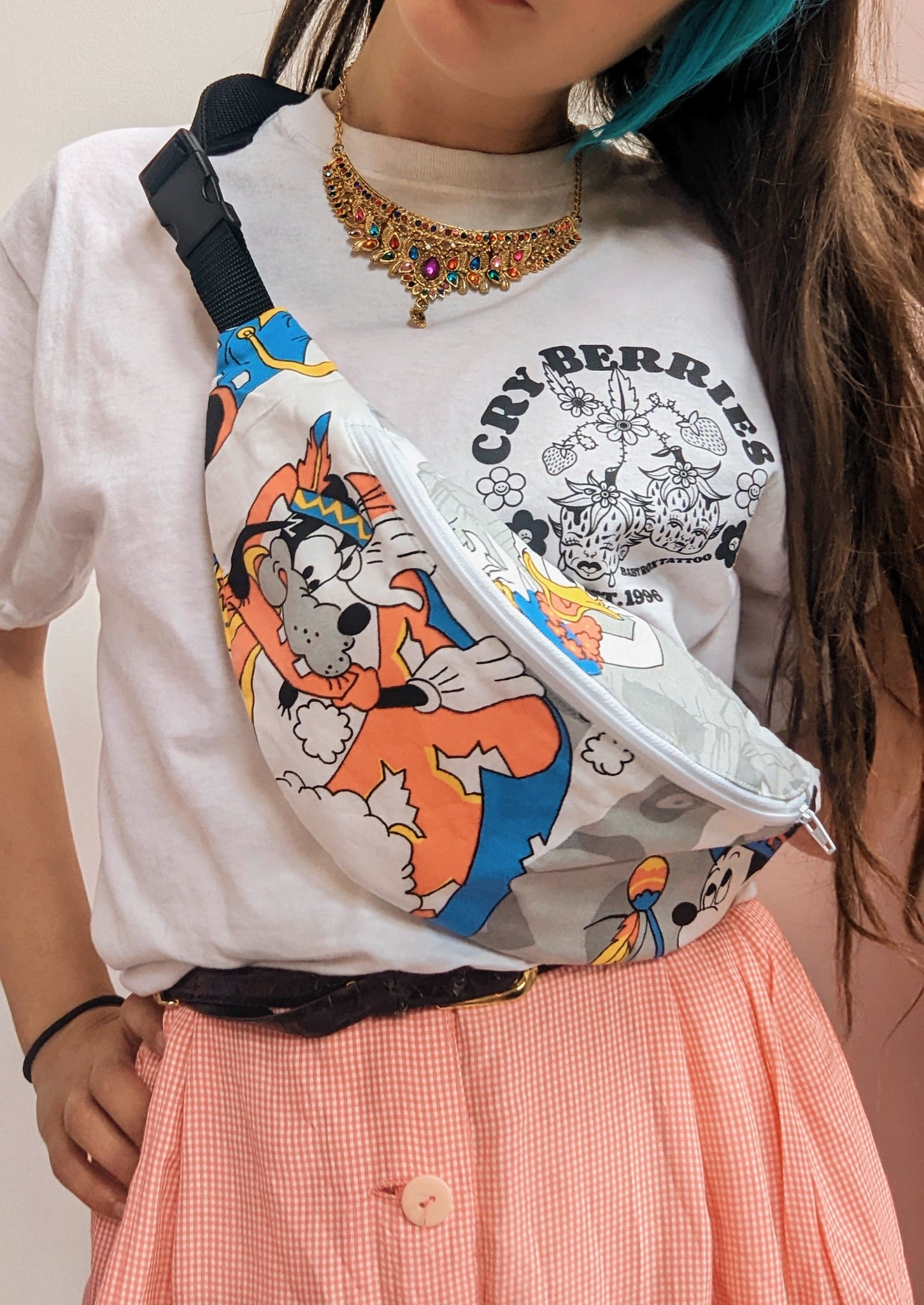 Reworked Duvet Cover bumbag.