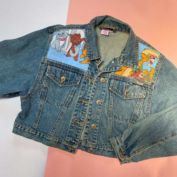 Denim Jacket made with Reworked Aristo Duvet Cover.