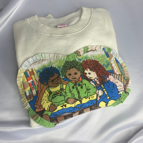 Reworked duvet jumper - Size Large