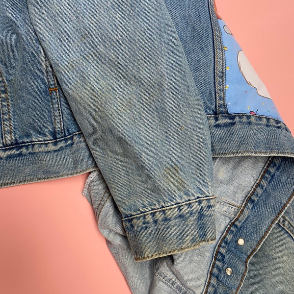 Denim Jacket made with Reworked Aristo Duvet Cover.
