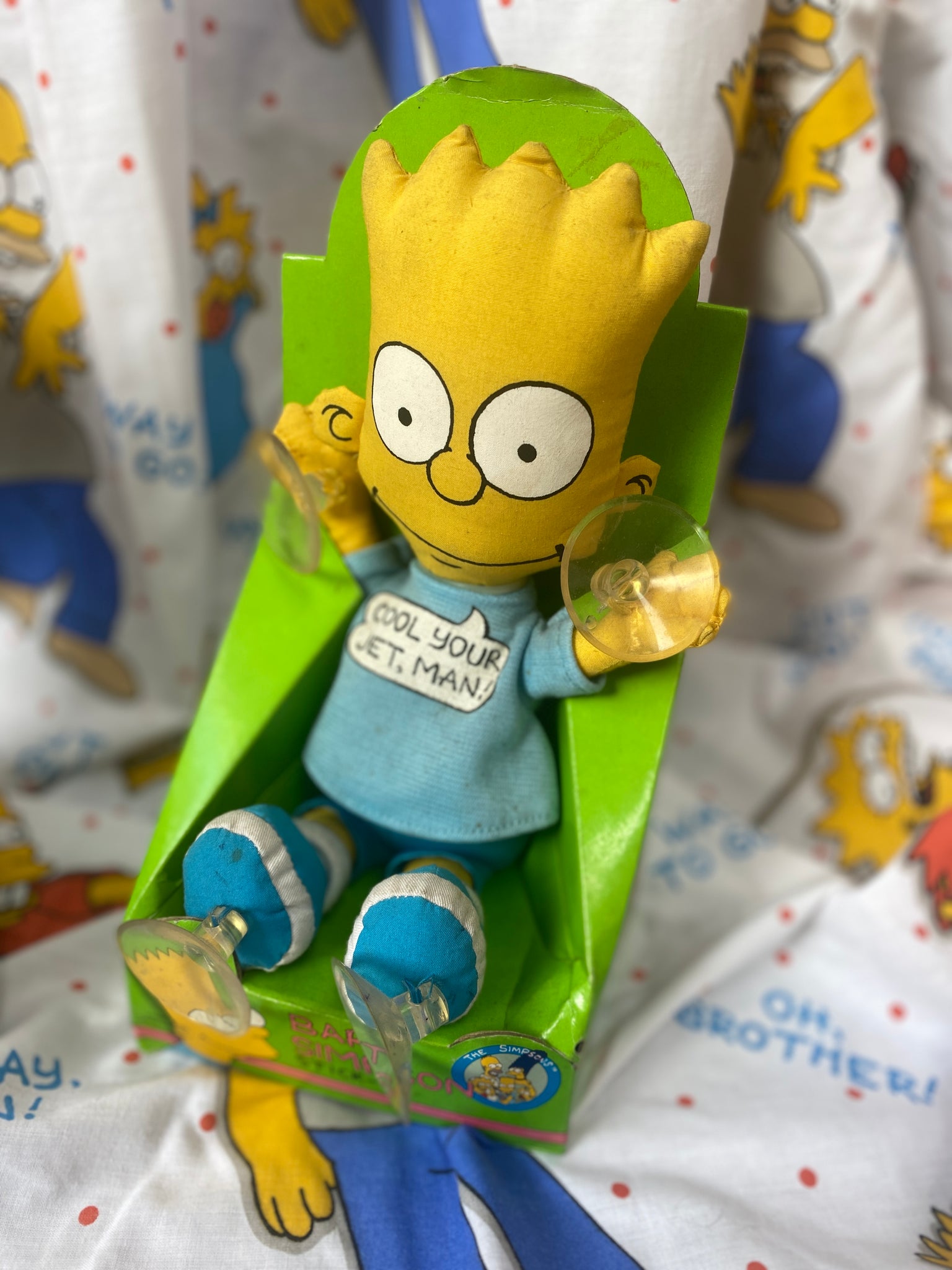 Suction Bart Doll 1990 New in box Vtg