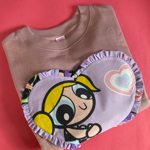 Reworked duvet jumper Size Large