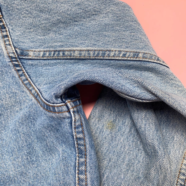 Denim Jacket made with Reworked Aristo Duvet Cover.