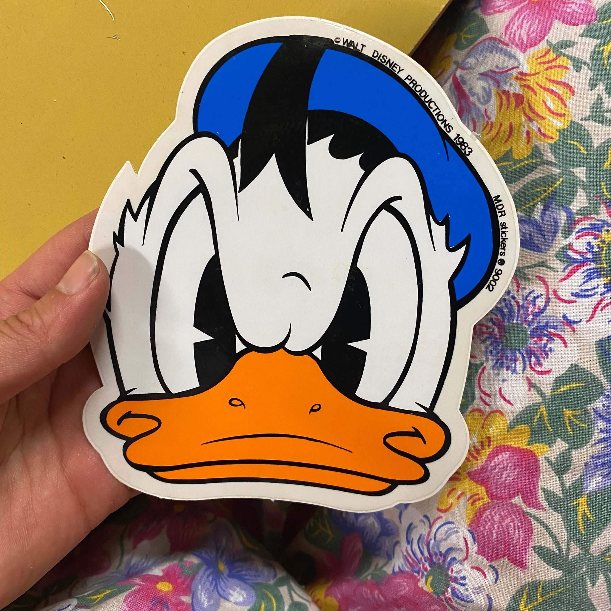 Donald head Vinyl Sticker Medium