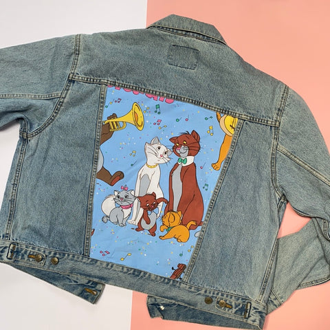 Denim Jacket made with Reworked Aristo Duvet Cover.