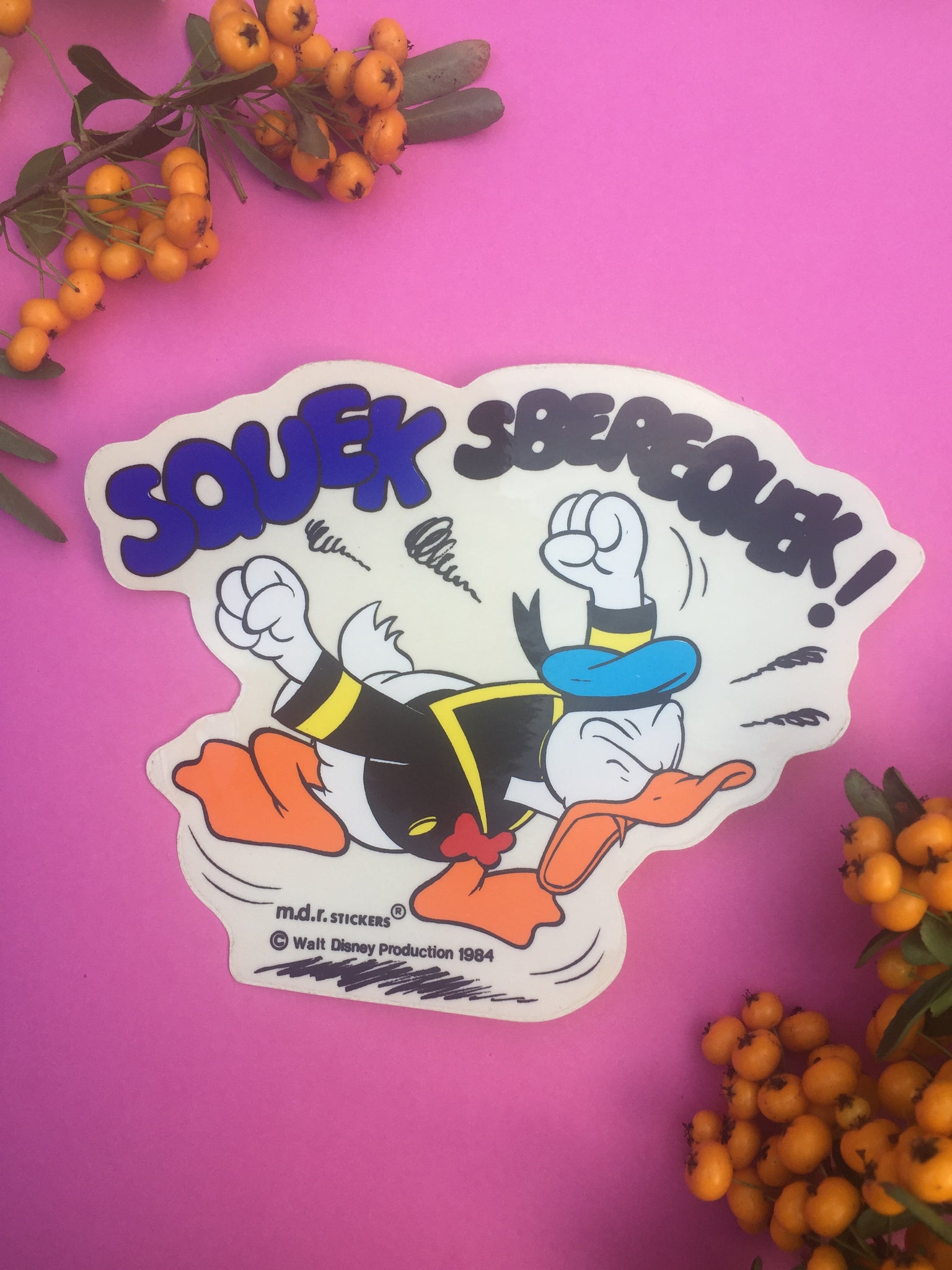 Donald Duck Vinyl Sticker Medium
